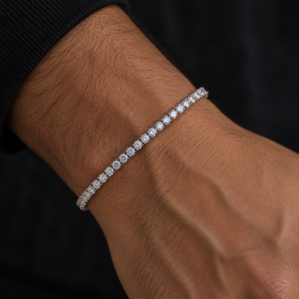 Moissanite Tennis Bracelet 3mm