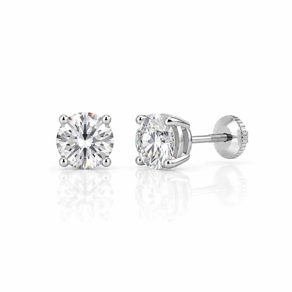 Moissanite Stud Earrings
